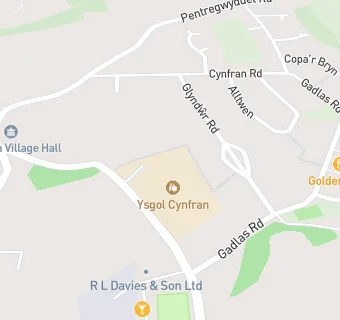 map for Ysgol Cynfran