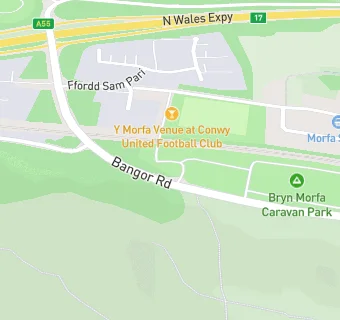 map for Bryn Morfa Caravan Park