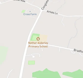 map for Nether Alderley Primary School