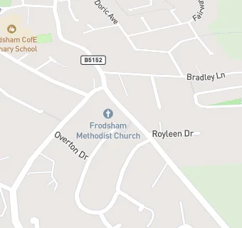 map for Frodsham Methodist Church