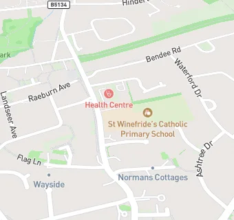 map for St Winefride's Catholic Primary School