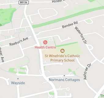 map for St Winefride's Catholic Primary School