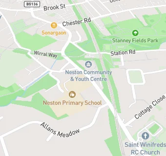 map for Neston Primary School