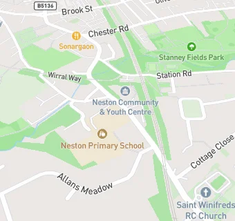 map for Neston Primary School Breakfast   Afterschool Club