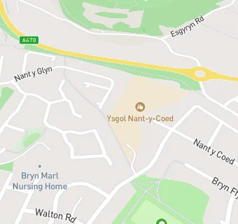 map for Ysgol Nant Y Coed