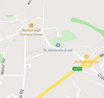 map for Barlborough Church Institute