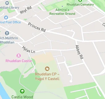 map for Rhuddlan CP - Ysgol Y Castell