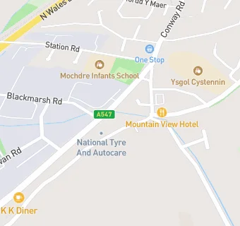 map for Mochdre Village Centre