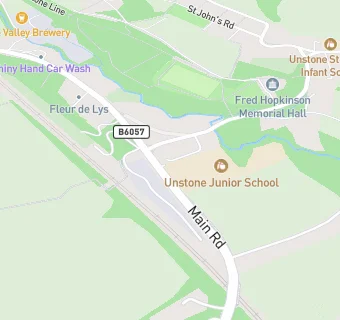 map for Unstone Junior School