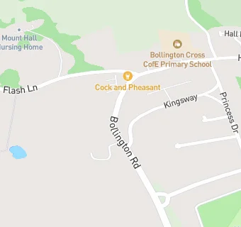 map for Bollington Dental Practice