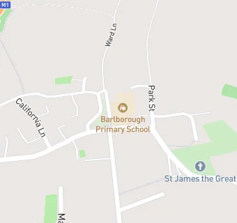 map for Barlborough Primary School