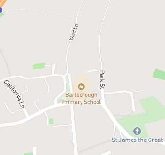 map for Barlborough Primary School