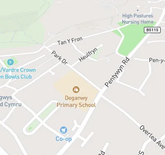 map for Ysgol Deganwy