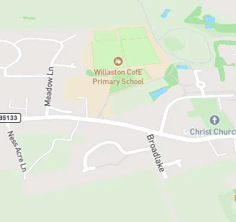 map for Willaston CE Primary School