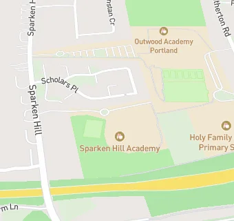 map for Sparken Hill Academy