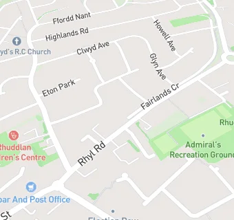 map for Asda Express Rhuddlan - Rhyl Road PFS