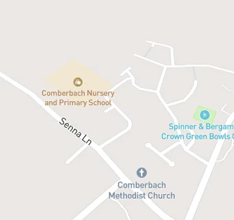 map for Comberbach Nursery and Primary School