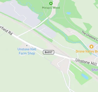 map for Unstone Hill Farm Shop