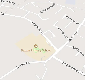 map for Bexton Primary School