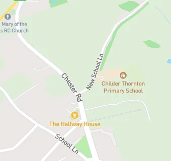 map for Childer Thornton Primary School