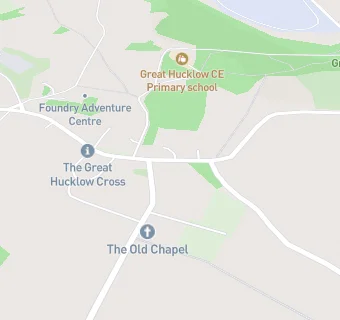 map for Great Hucklow Cof E Primary School