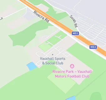 map for Vauxhall Sports and Social Club