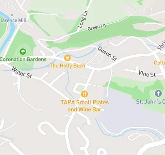 map for The Green, Bollington