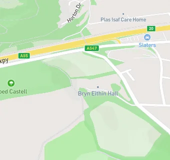 map for Bryn Eithin Hall