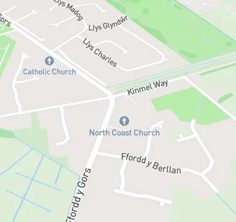 map for Festival Church Towyn