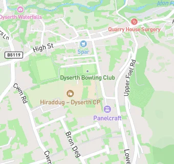 map for Ysgol Hiraddug