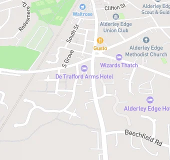 map for De Trafford Arms