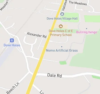 map for Dove Holes CofE Primary School