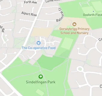 map for Gorseybrigg Junior School