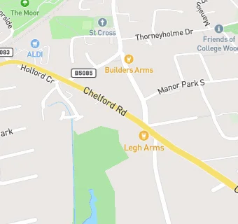 map for The Legh Arms