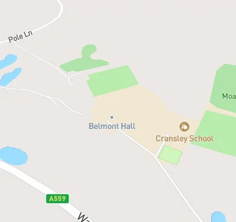 map for Cransley School