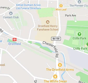 map for Dronfield Delicatessan