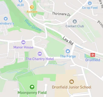 map for The Chantry Hotel