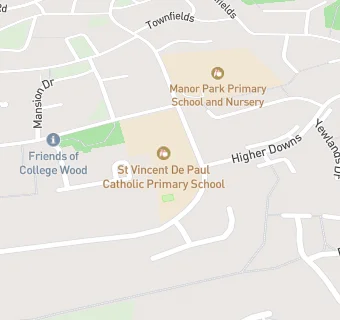 map for St Vincent De Paul Catholic Primary School