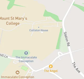 map for Mount St Mary's College