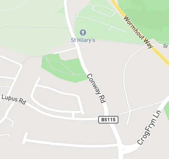 map for Llanrhos Old School