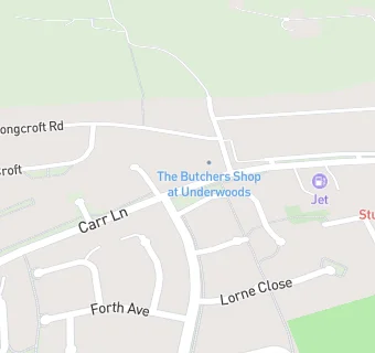 map for Stubley Service Station