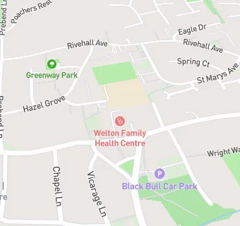 map for Welton Family Health Centre