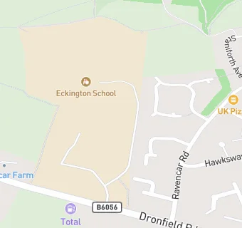 map for Eckington School