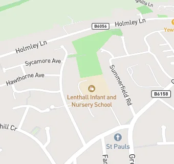 map for Lenthall Infant and Nursery School