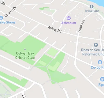 map for Just a Bite Catering at Colwyn Bay Cricket Club