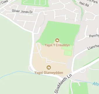 map for Ysgol Y Creuddyn