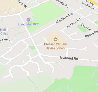 map for Ysgol Bendigaid William Davies