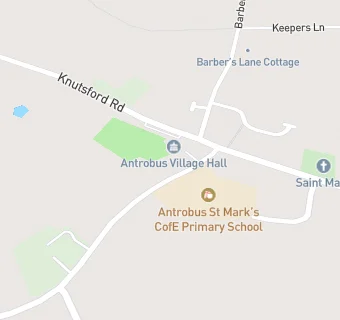 map for Antrobus St Marks School