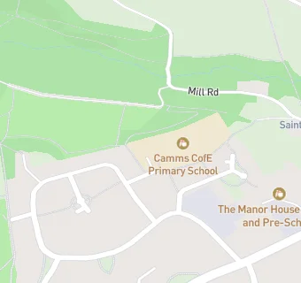 map for Camms CofE (Aided) Primary School