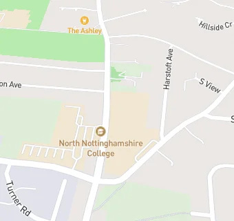 map for North Nottinghamshire College